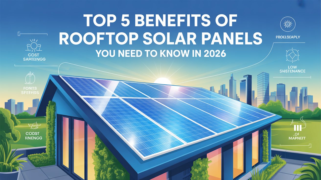 Top 5 Benefits of Rooftop Solar Panels